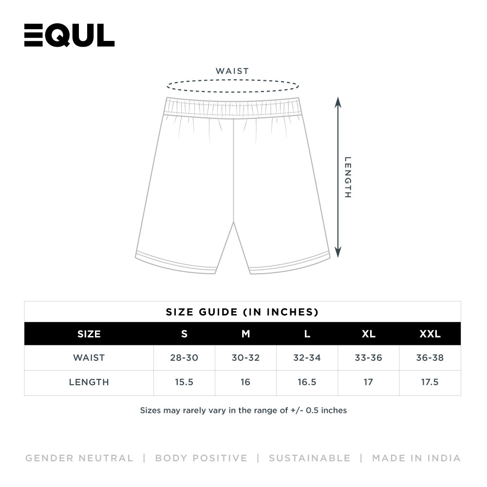 Equl Size Chart Shorts