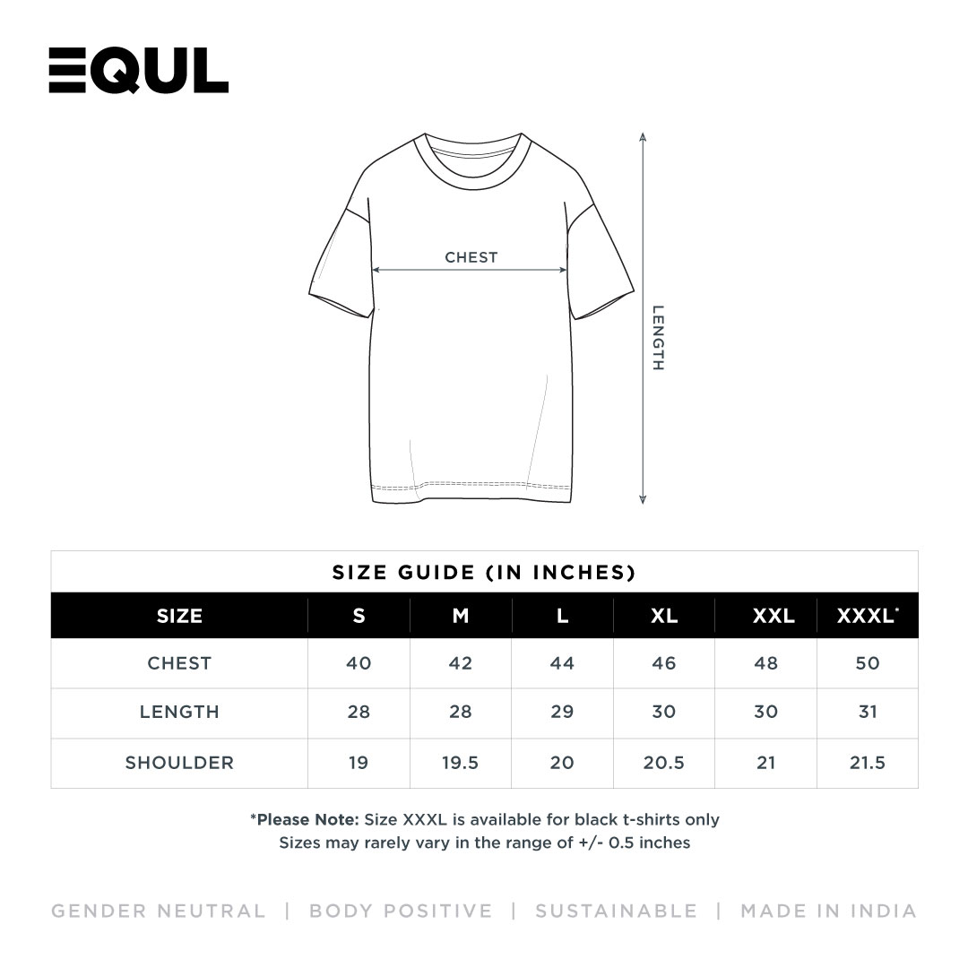 Equl Size Chart Tshirt