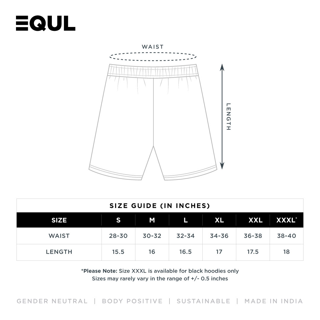 Equl Size Chart E Shorts